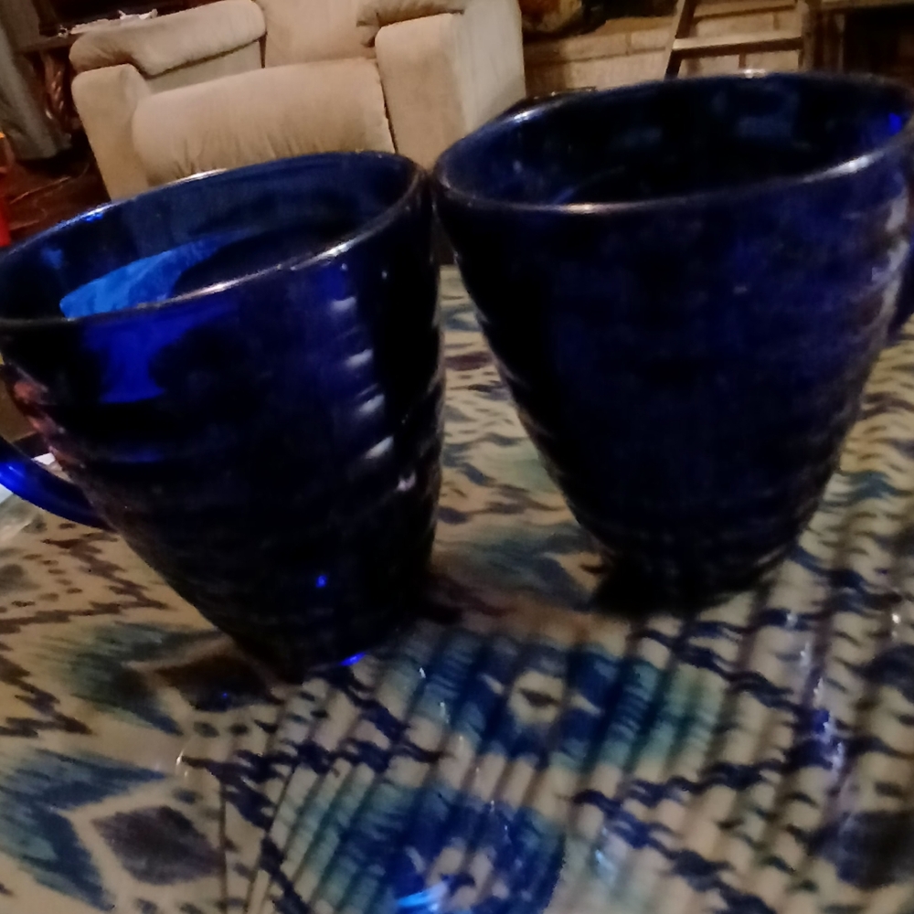 Elegant Midnight Blue Mugs